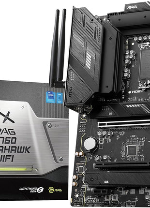 MSI MAG B760 Tomahawk WiFi Gaming Motherboard (Supports 12th/13th/14th Gen Intel Processors, LGA 1700, DDR5, PCIe 5.0, M.2, 2.5Gbps LAN, USB 3.2 Gen2, HDMI/DP, Wi-Fi 6E, Bluetooth 5.3, ATX)
