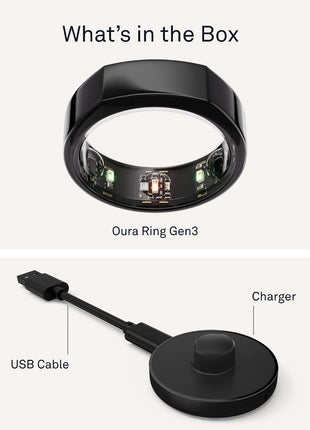Oura Ring Gen3 Heritage - Black - Size 11