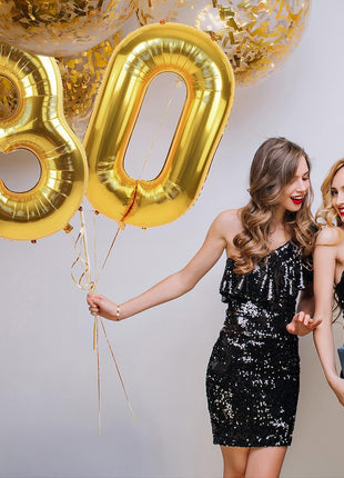 40 Inch Gold Number 3 Balloon, 3rd Birthday Decoration Boys Girls | Large Self Inflating Number Balloons, Mylar Foil Helium Balloon for Women Men Party Anniversary Supplies Reusable