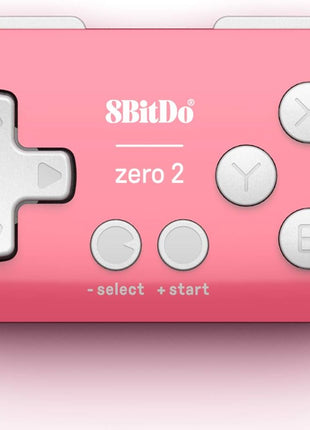 Nargos 8Bitdo Zero 2 Bluetooth Key Chain Sized Mini Controller for Nintendo Switch, Windows, Android and macOS (Pink Edition)