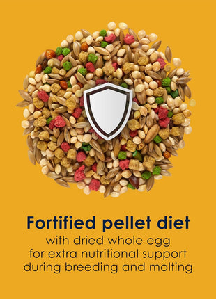 Kaytee Forti-Diet Pro Health Egg-Cite Nourish+Protect Parakeet, Supports Breeding and Molting, Nutrition Backed by Science, Digestive Health, 5 pounds