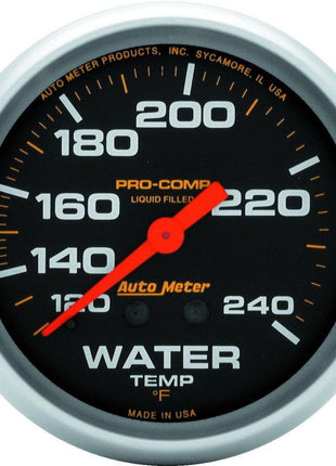 Auto Meter 5433 Mechanical Liquid Water Temperature Gauge