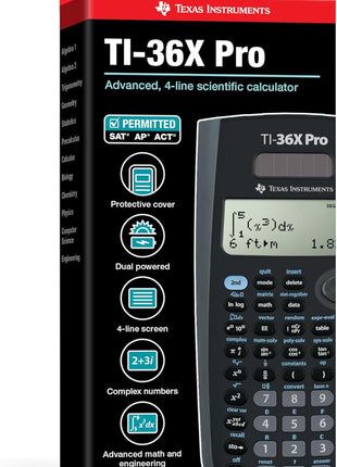Texas Instruments TI-36X Pro Engineering/Scientific Calculator | 9.7 Inch | Black.