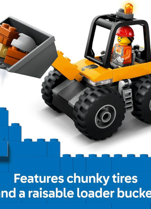 LEGO City Yellow Construction Wheel Loader Building Sensory Toy - Construction Vehicle Toy for Toddlers, Boys and Girls, Ages 4+ - Educational, Learning Gift Idea for Preschoolers - 60450