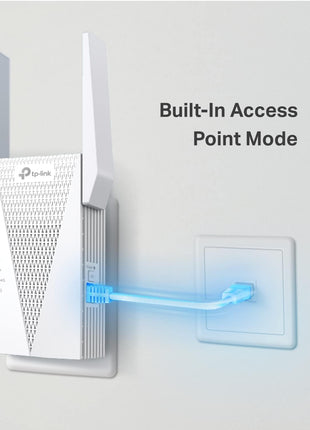 TP-Link AX3000 WiFi 6 Range Extender | PCMag Editor's Choice | Dual-Band Wireless Repeater w/Ethernet Port | Up to 2400 Sq. Ft., 64 Devices | Internet Signal Booster | APP Setup | EasyMesh (RE715X)