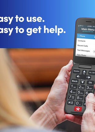 LIVELY Jitterbug Flip Cell Phone for Seniors, Flip2, Red | Simple Flip Phone for Seniors with No SIM Needed, Requires an Activated Phone Plan, Not Compatible with Other Carriers