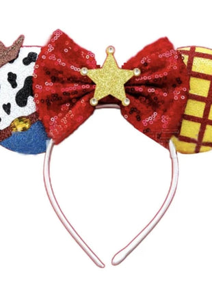CLGIFT Wizard Sorcerer Mickey Ears, Iridescent and Classic Minnie Ears - Pick Your Color: Silver, Gold, Blue, Rainbow Sparkle, or Red Sequin (Boy Sorcerer)