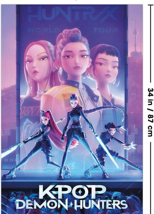Trends International Netflix KPop Demon Hunters (2025)   One Sheet Wall Poster, 34L x 22.4W, Unframed Version