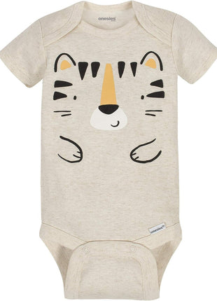 Onesies Brand baby boys 8-pack Short Sleeve Mix & Match Bodysuits and Toddler T Shirt Set, Dangerously Cute Tiger, 3-6 Months US