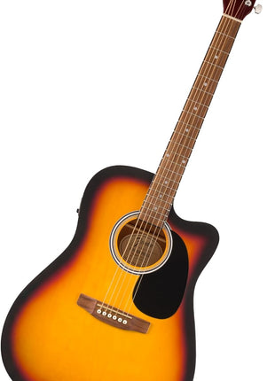 Fender FA-25CE Dreadnought Acoustic Electric Guitar, Beginner Guitar, with 2-Year Warranty, Includes Built-in Tuner and On-Board Volume and Tone Controls, Comes with Free Lessons, Sunburst
