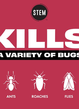 STEM Kills Ants, Roaches And Flies: Plant-Based Active Ingredient Bug Spray, Botanical Insecticide For Indoor And Outdoor Use; 12 fl oz (Pack Of 1)
