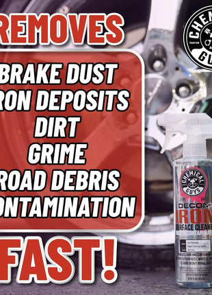 Chemical Guys Decon Pro Iron Remover and Wheel Cleaner – Professional Strength Fallout Remover, Brakes, Calipers, Exterior, Wheel and Tire Cleaner – Dissolves Brake Dust & Dirt, 16 oz