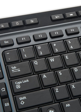 Verbatim 99788 Multimedia Wireless Mouse and Keyboard with 2.4GHz Nano Receiver, Black