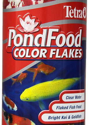 TetraPond Pond Flakes, Complete Nutrition for Smaller Pond Fish, Fish Food for Goldfish and Koi Fish, 6.35 Ounces