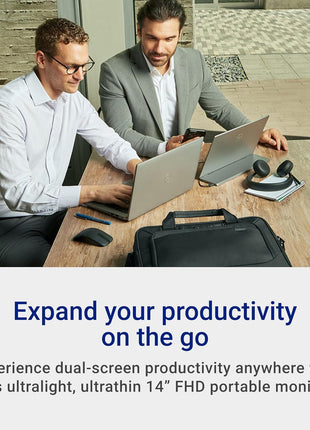 Dell 14 Portable Monitor - P1424H - 14-inch Full HD (1080p) 1920 x 1080, IPS Panel, USB-C connectivity, Comfortview, 3-Year Advanced Exchange Service - Silver
