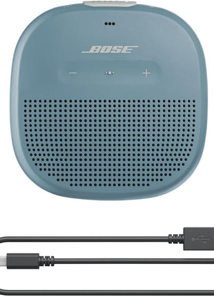 Bose SoundLink Micro Bluetooth Speaker: Small Portable Waterproof Speaker with Microphone, Stone Blue