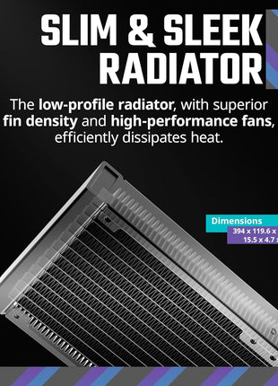 Cooler Master 360 Atmos Performance-Driven Close-Loop AIO Liquid Cooler, R9|Ultra 9, Dual Chamber aRGB Pump, 360 Radiator, Sickleflow Edge PWM Fans, AM5|4, Intel LGA 1851|1700 Platform