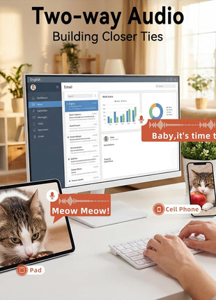 Automatic Cat Feeder with 2K Camera: 5G WiFi Automatic Dog Feeder | Night Vision, Two-way Audio, Voice Recording, 304 Stainless Steel Bowl, 6L Large Capacity, Detachable for Easy Clean -24 Cups