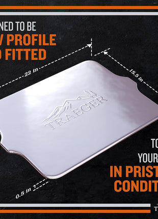 Traeger Grills BAC507 5-Pack Aluminum Drip Tray Liners – Disposable, Heat-Resistant Grill Accessory, Fits Pro 575, Pro 22, Elite 22, 22in x 15.5in