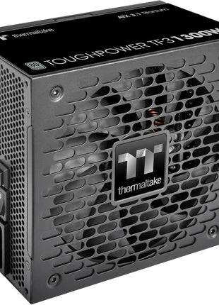 Thermaltake Toughpower TF3 1300W; 2X Native PCIe 5.1 12V-2x6; Dual-Color H++ Connectors; Etched Flat Cables; Multi/Single Rail OCM Toggle; 100% Japanese Capacitors; 80+ Titanium; PS-TPD-1300FNFATU-1