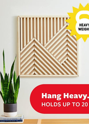 Command 20 lb XL Heavyweight Picture Hanging Strips 10 Pairs (20 Command Strips), Damage-Free Hanging Picture Hangers, Heavy Duty Great for Home Decor, Black Adhesive