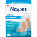Nexcare Clear Waterproof Bandages: Assorted Sizes / 100-Pack (Clear)