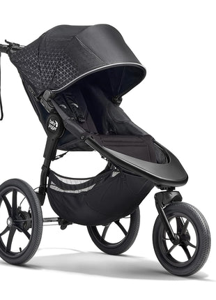 Baby JoggerÂ® Summit X3 3-Wheel Jogging Stroller with Hand Brake, Baby Stroller with One-Hand Compact Fold, All-Wheel Suspension for Running, Jogging, and Everyday Outings, Midnight Black