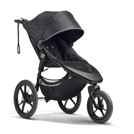 Baby JoggerÂ® Summit X3 3-Wheel Jogging Stroller with Hand Brake, Baby Stroller with One-Hand Compact Fold, All-Wheel Suspension for Running, Jogging, and Everyday Outings, Midnight Black