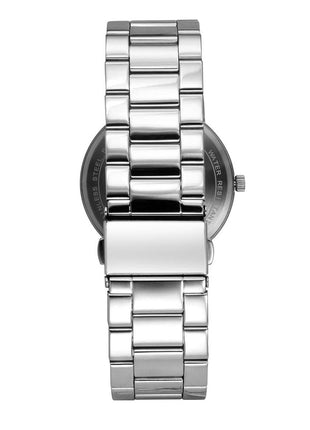 Helix by Timex Analog Watch for Man with Black Round Dial & Silver Stainless Steel Bracelet Band Water Resistant Men's Wrist Watches - TW053HG01