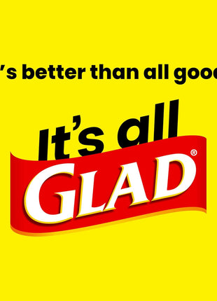 Glad Large 30 Gallon Trash Bags, Unscented Heavy Duty Garbage Bags, Forceflex with Drawstring, 50 Count (Packaging May Vary)