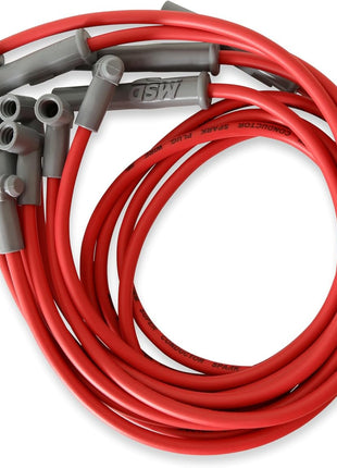 MSD 31369 Super Conductor Spark Plug Wire Set Red