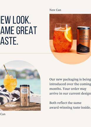 Lyre's Amalfi Spritz 4-Pack, Ready to Drink Non-Alcoholic Sparkling Mocktail, Award-Winning Zero Proof Italian Aperitif and Non Alcoholic Prosecco, 70 Calories per Can (8.45 Fl Oz x 4)