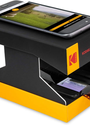 KODAK Mobile Film Scanner, 35mm Negative Scanner & Slide Viewer, App-Based | Scan and view old 35mm color and B&W negatives and slides; LED backlit; Android compatible; verify iPhone compatibility first