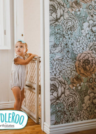Toddleroo by North States - Supergate Ergo Baby Gate: Plastic Baby Gate for Stairs & Doorways - Adjustable Indoor Safety Gate - Made in USA - 26 to 42 Inches Wide - 26 Inches Tall - Sand