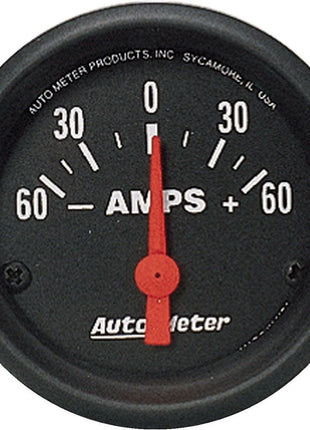 AUTO METER 2644 Z-Series Electric Ammeter Gauge,2.3125 in.