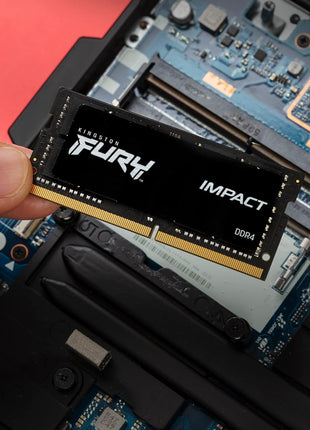 Kingston FURY Impact 32GB 3200MT/s DDR4 CL20 Laptop Memory Single Module | Intel XMP | AMD Ryzen | Plug n Play | Low Power Consumption | KF432S20IB/32