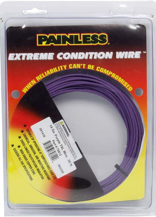 Painless Performance 70812 14-Gauge Purple TXL Wire (50' Roll)