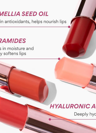 innisfree Duitint Lip Cream with Hyaluronic Acid & Ceramide - Korean Hydrating Tint Balm - Power Cherry Shade