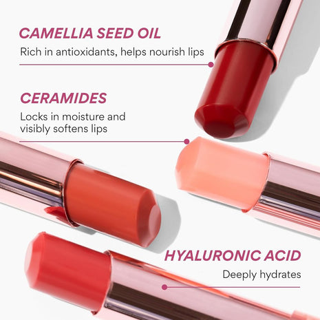 innisfree Duitint Lip Cream with Hyaluronic Acid & Ceramide - Korean Hydrating Tint Balm - Power Cherry Shade