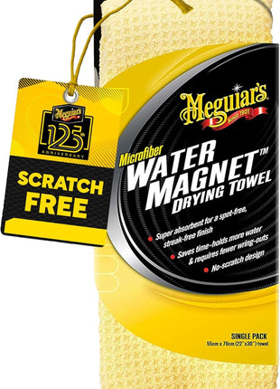 Meguiar's Water Magnet Microfiber Drying Towel - Premium Car Drying Towel That's Super Plush, Water Absorbent & Scratch-Free -1 Pack