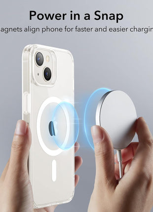 ESR for iPhone 14/13 Case for MagSafe, Anti-Yellowing, Clear | Ultra Slim, 3X Military-Grade Drop Protection, Magnetic Phone Case, Impact Absorbing, Resists Scratches