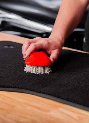 Mothers Stiff Bristle Carpet and Upholstery Cleaning Scrub Brush for Automotive, Home, Couch, Stain Remover