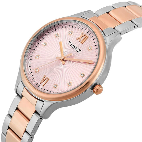 TIMEX Trendline Pink Round Dial Analog Women's Watch - TWTL12114