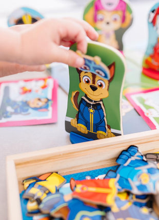 Melissa & Doug PAW Patrol Wooden Magnetic Pretend Play (64 Pieces)
