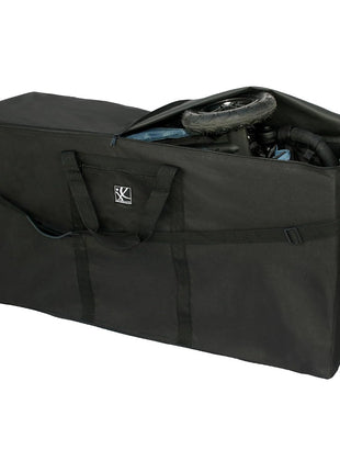 J.L. Childress Standard & Dual Stroller Bag - Travel Bag for Airplane, Fits Most Single & Double Baby Strollers, Airport Accessories for Gate or Baggage Check, Adjustable Strap - X-Large, Unpadded