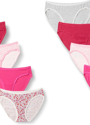 Amazon Essentials Women's Breathable Cotton Bikini Brief Underwear with Full Coverage, Multipacks