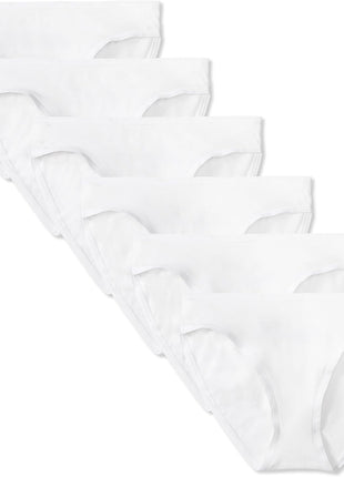Amazon Essentials Women's Breathable Cotton Bikini Brief Underwear with Full Coverage, Multipacks