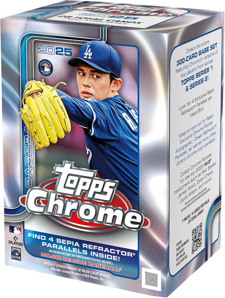 2025 Topps Chrome Baseball - Factory Sealed - Value Box
