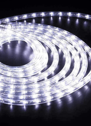 100ft LED Rope Lights Outdoor, 720 LED Connectable and Flexible Tube Lights with 8 Modes, Waterproof LED Rope Lighting for Garden, Patio, Pool, Bedroom, Party, Indoor Outdoor Decoration (White)