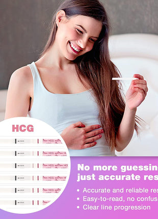 Easy@Home 50 Ovulation Test Strips and 20 Pregnancy Test Strips Combo Kit | Ovulation and Pregnancy Test Strips, 50 LH Tests + 20 hCG Tests, Daily Ovulation Tracking, Package May Vary